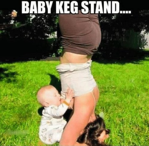 Baby Keg Stand