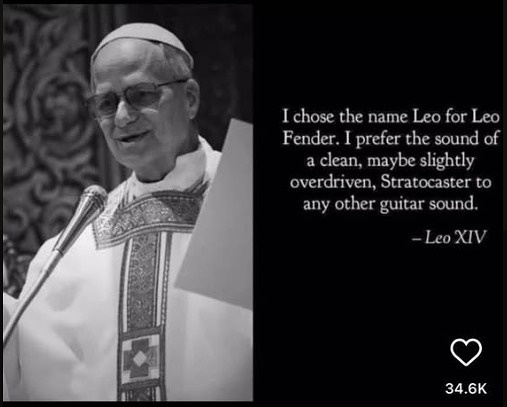 Leo XIV Fender