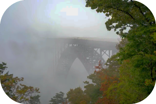 Foggy New River Bridge