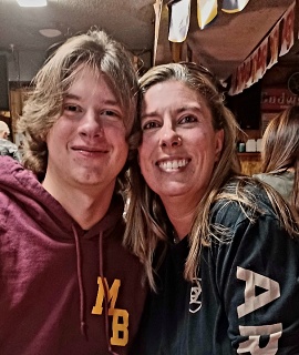 Travis and Krista, on her Birthday. Surprise!